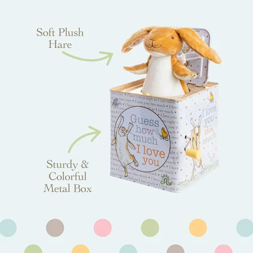 Miniatura 5 de KIDS PREFERRED Guess How Much I Love You - Liebre castaña Nutbrown Jack-in-The-Box - Juguete musical para bebés