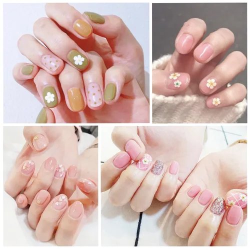 Miniatura 7 de 420 piezas de 30 hojas de envolturas de uñas con lima de uñas, tiras de esmalte de uñas con diseño degradado con brillantina, calcomanías