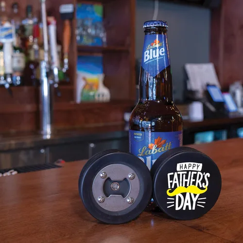 Miniatura 3 de Abridor de botellas de hockey para el Día del Padre, regalo personalizado impreso para el mejor papá, tamaño oficial, diseño personalizado de Thanks