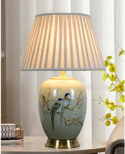 Miniatura 9 de Lamp for Desk Ceramic Retro Table Lamp Living Room Study Bedroom Bedside Table Decorative Lamp Creative Hotel Table Lamp Desk Lamps for Home
