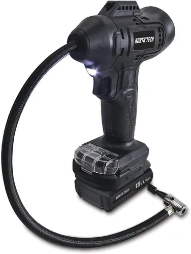 Miniatura 4 de North Tech Kit de inflado inalámbrico de 18 voltios de 160 PSI, tu solución todo en uno para inflar sin esfuerzo