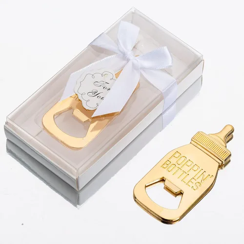 Miniatura 3 de Paquete de 24 abridores de biberones para baby shower, regalos de decoración, recuerdos de decoración, abrebotellas con caja de regalo utilizados