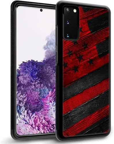 Miniatura 21 de DJSOK Funda compatible con Samsung Galaxy S22 Ultra, diseño con patrón de parachoques trasero, esquinas reforzadas contra arañazos, esquinas Bandera