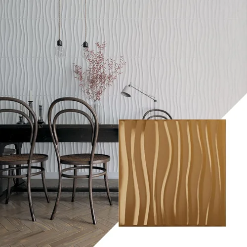 Miniatura 25 de Ekena Millwork 19 5/8 pulgadas de ancho x 19 5/8 pulgadas de alto Shoreline EnduraWall Panel decorativo de pared 3D, aluminio