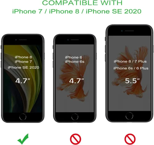 Miniatura 2 de GUAGUA Funda compatible con iPhone SE 2022/2020, iPhone 8, iPhone 7, 4.7 pulgadas, silicona líquida, gel suave, forro de microfibra delgada, cojín