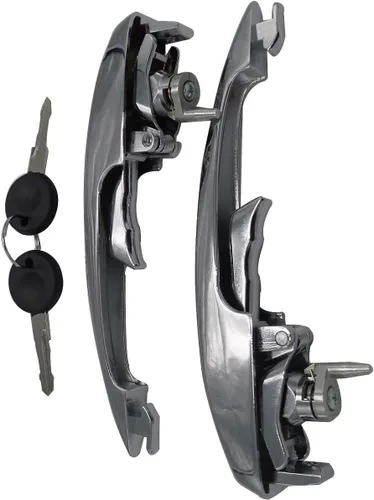 Miniatura 2 de Juego de manillas de puerta cromadas 113898205M para VW Beetle 1968-1977 para VW Super Beetle 1971-1979