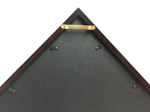 Miniatura 3 de Estuche sólido de cerezo para bandera estadounidense de 5 נ9.5 pies para entierro de veterano