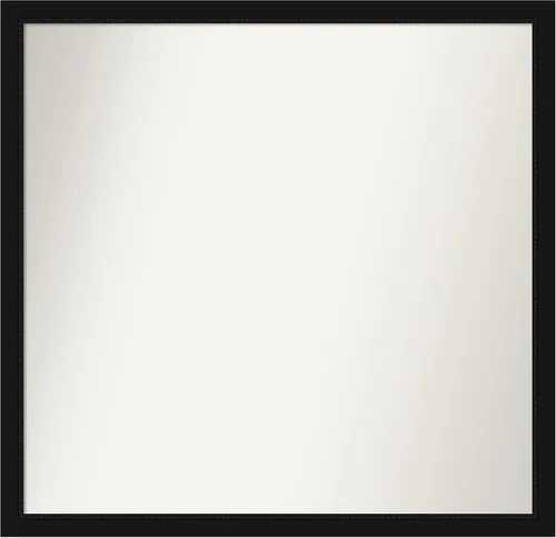 Miniatura 167 de Amanti Art Espejo de baño negro para sobre fregadero, 22 x 22 pulgadas, espejo de tocador cuadrado estrecho negro Avon, marco de madera casual
