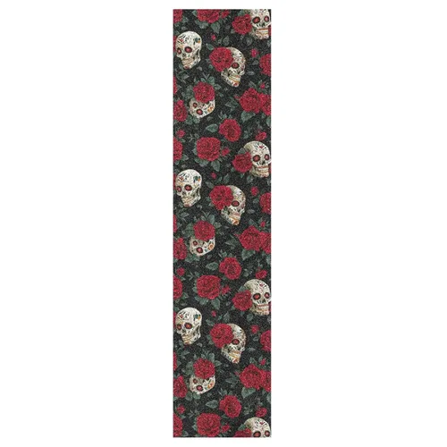 Miniatura 76 de Abstracto Negro Gris Geométrico Skateboard Grip Tape 33x9inch Papel de lija Longboard Scooter Griptape Diseño antideslizante y anti-desgarro