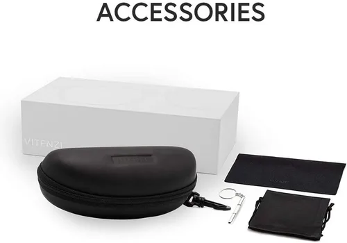 Miniatura 4 de VITENZI Gafas de visión nocturna para hombres y mujeres, antirreflejos, seguridad para conducción nocturna, lentes de sol tintados amarillos HD Roma