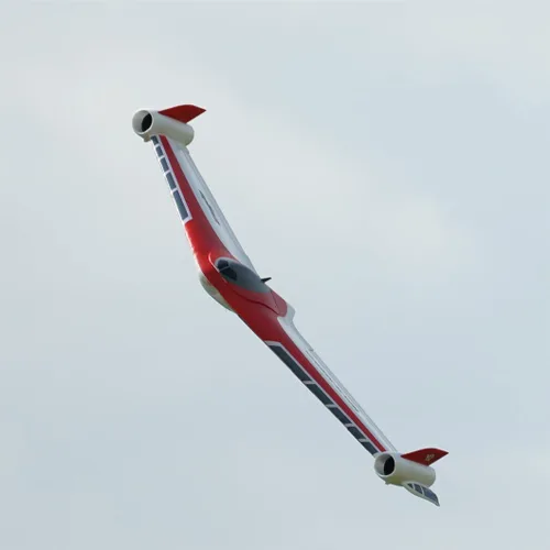 Miniatura 5 de Eagle Twin 1.575 in EDF Flying Wing con Gyro RC Avión RC Racing Avión PNP (transmisor, receptor o batería no incluida) (rojo)