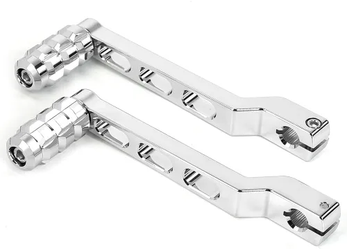 Miniatura 2 de 2 piezas de palanca de cambios de aluminio CNC para palanca de cambios de talón/dedo del pie de la motocicleta y clavija de palanca de cambios