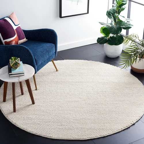 Miniatura 67 de SAFAVIEH Natura Collection - Alfombra decorativa, 2 x 3 pies, color beige, mezcla de lana hecha a mano, diseño texturizado, ideal para pasillo