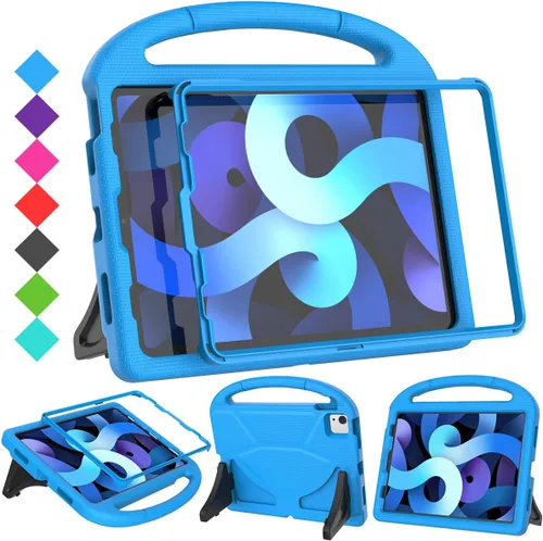 Miniatura 15 de SUPLIK Funda infantil para iPad Air de 5ª/4ª generación (10.9 pulgadas, 2022/2020), construida con protector de pantalla, iPad Air 5, funda a prueba