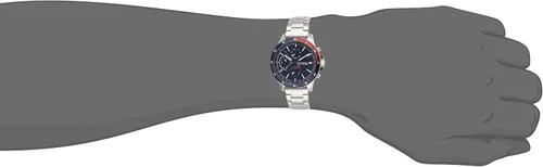 Miniatura 6 de Tommy Hilfiger Reloj analógico de cuarzo multifunción para hombre con pulsera de silicona o acero inoxidable