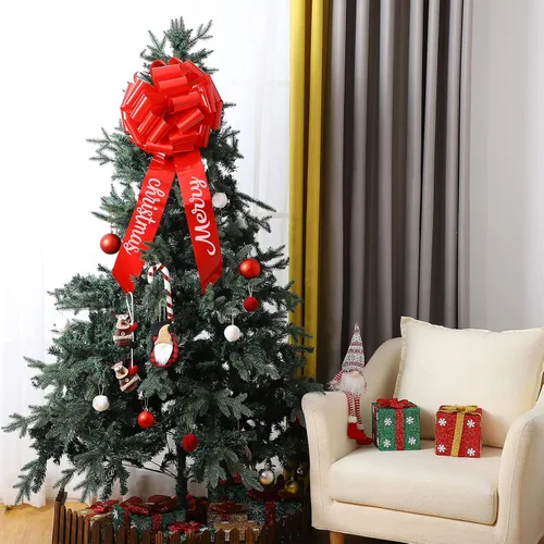 Miniatura 5 de Waydress Lazo grande para automóvil gigante de 20 pulgadas, lazo rojo grande de Navidad para envolver regalos, casas nuevas, gran presente
