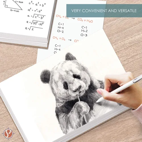 Miniatura 3 de 3" x 5" White Memo Pads w/ Chipboard on the Back – Blank White Writing Pads for Taking Notes, To-Do Lists, Reminders, Sketches Gummed Top, Easy