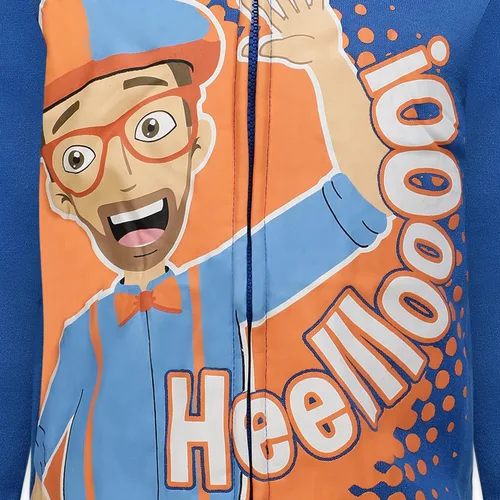 Miniatura 4 de Blippi Sudadera con capucha y cremallera para niños pequeños y niños grandes - Azul