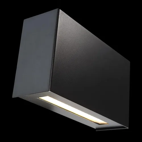 Miniatura 6 de WAC Lighting dweLED, aplique de pared LED Blok de 12 pulgadas 2700 K en negro