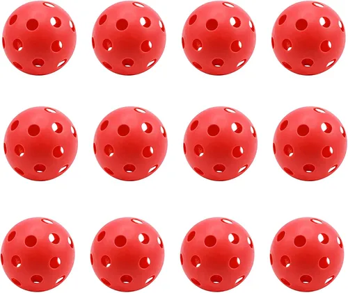 Miniatura 7 de GSE - Paquete de 12 pelotas de golf de práctica de 1.575 pulgadas, pelotas de golf de plástico de vuelo limitado, pelota de golf de entrenamiento