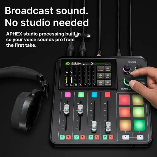 Miniatura 5 de RØDE RØDECaster Duo Solución compacta de producción de audio todo en uno para podcasting, transmisión, producción de música y creación de contenido