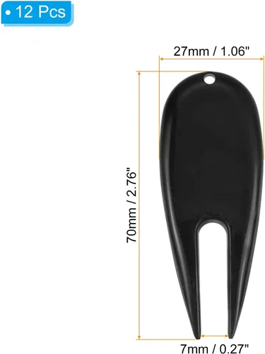 Miniatura 2 de PATIKIL Herramienta de golf Divot, herramienta de reparación de golf marcador de bola para golfista Negro