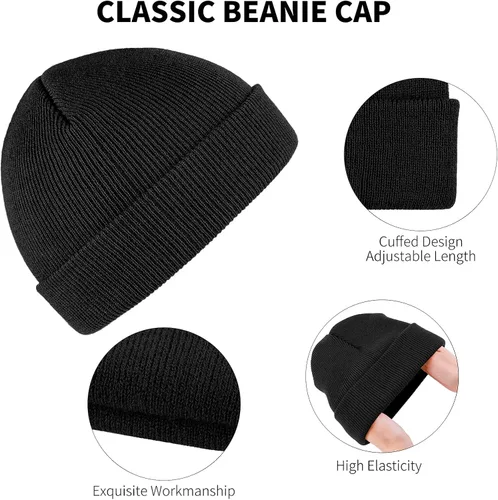 Miniatura 3 de Cooraby Gorro de invierno cálido gorro de punto suave para hombres o mujeres