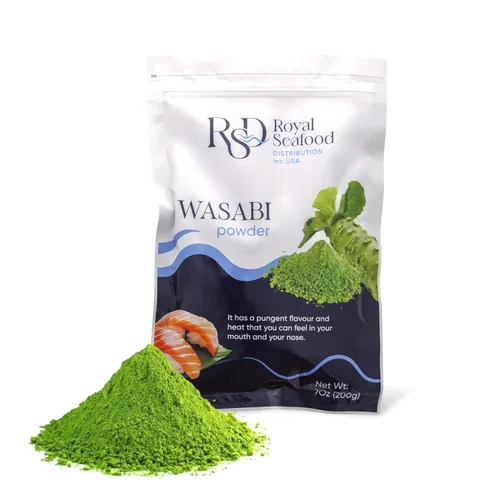 RSD – Polvo de Wasabi Premium 200g (7 oz) – Polvo de Raíz de Rábano Picante Japonés Real para Sushi, Sashimi y Sumergir - Polvo de Wasabi Orgánico y