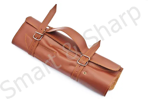 Miniatura 7 de Juego de cuchillos de chef de Damasco hechos a mano personalizados/cuchillos de cocina Juego de 5 piezas SS-17211 (madera de color naranja y negro)