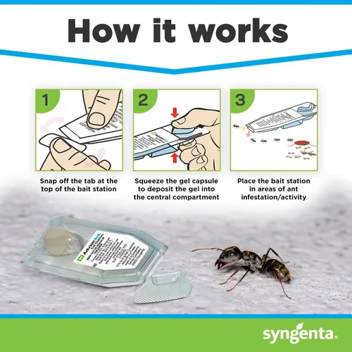 Miniatura 4 de Syngenta Advion Ant Gel Station Insecticida, cebo de gel listo para usar con el ingrediente activo Indoxacarb, cebo para hormigas