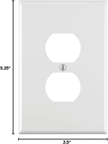 Miniatura 3 de Tapa para tomacorriente de pared, tamaño extragrande, plástico., 88103, 120 volts