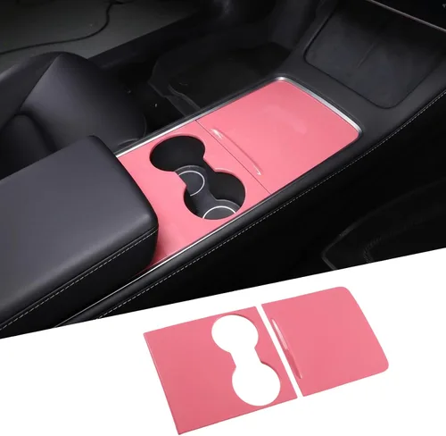 Miniatura 7 de Kit de cubierta de consola central, cubierta de consola central de ABS para Tesla Model 3 2021-2023, a prueba de líquidos, protección UV, lujosa