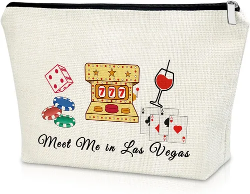 Miniatura 8 de Sazuwu Bolsa de maquillaje para mujer, Encuéntrame en Cancún, Tema playero