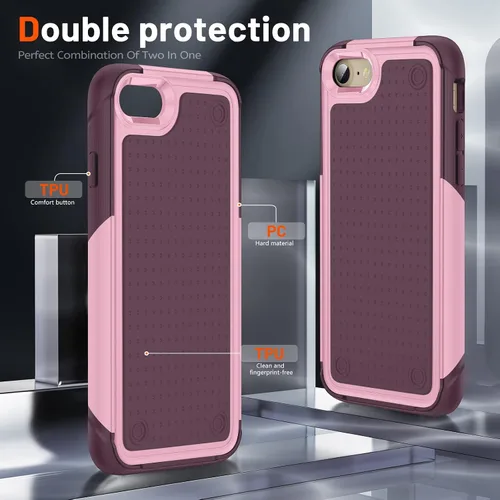 Miniatura 169 de Jeylly Funda para iPhone SE/Funda para iPhone 5S, Exterior de Plástico Duro que Absorbe Golpes + Interior de Silicona de Goma Defensor contra