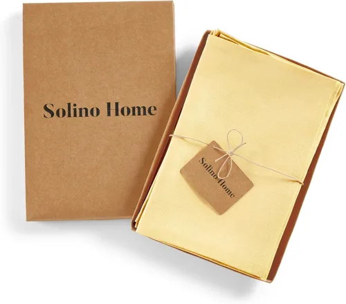 Miniatura 34 de Solino Home Juego de 4 manteles individuales blancos de 100 % lino puro de 14 x 14 pulgadas para invierno, San Valentín, primavera, Pascua, Fete