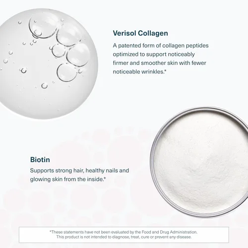 Miniatura 5 de Youtheory Colágeno de efecto concentrado con verisol, péptidos de colágeno con vitaminas C y B, apoya el cabello, las uñas, los huesos