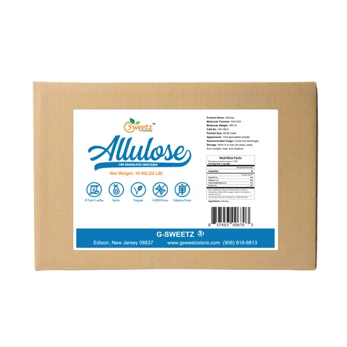 Miniatura 8 de Edulcorante multiusos de alulosa; porciones totales 1250; edulcorante cero calorías, sustituto sin azúcar para hornear, batidos, café; alimentos