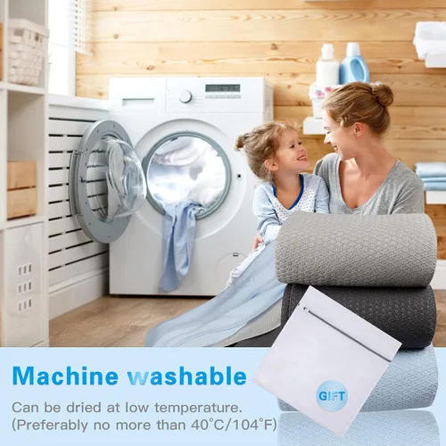 Miniatura 5 de AmyHomie Manta refrescante, 100% rayón derivado del bambú, manta de verano fresca para durmientes acalorados, mantas suaves y cómodas para todas