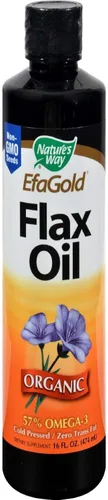Nature's Way Aceite de lino orgánico premium, 16 onzas líquidas