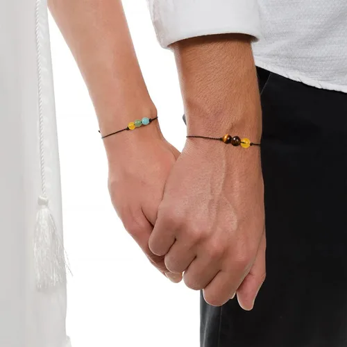 Miniatura 4 de VLINRAS Pulseras del zodiaco para mujeres y hombres, pulseras de horóscopo de piedra natural de 0.236 pulgadas, piedras preciosas curativas