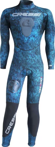 Miniatura 2 de Cressi Traje de neopreno de una pieza para pesca submarina y apnea con almohadilla de carga en el pecho, protección para las rodillas, diseño
