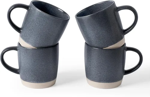 Miniatura 23 de famiware Juego de 4 tazas de café, juego de tazas de 13 onzas, juego de tazas de cerámica con asa para café, té, cacao, leche, serie Constellation