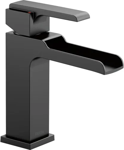 Miniatura 14 de Ara - Grifo de lavabo central de una sola manija con boquilla de canal y acabado de drenaje emergente: cromado