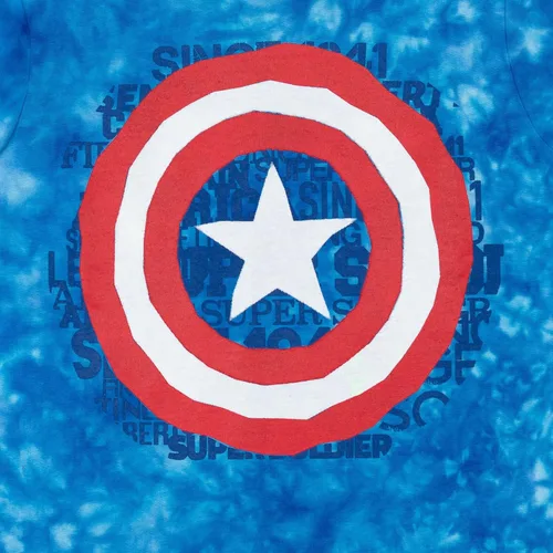 Miniatura 3 de Marvel Conjunto de camiseta gráfica de manga corta de Avengers y pantalones cortos de rizo francés