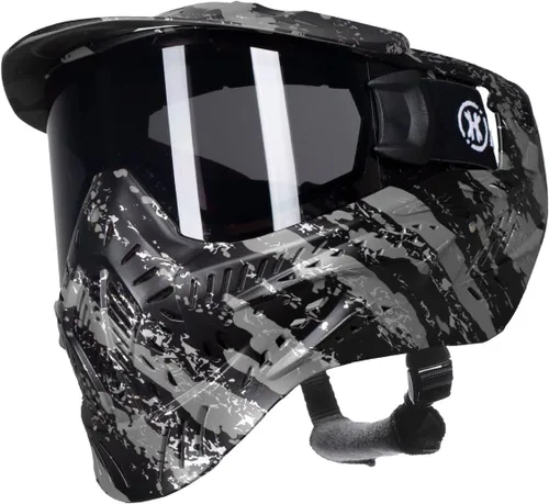 HK Army HSTL Gafas Máscara de Paintball Airsoft con Lente Térmica Antivaho Fractor Negro/Gris