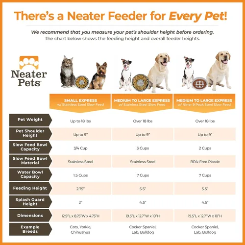 Miniatura 6 de Neater Feeder Express - Cuencos para perros medianos o grandes, color capuchino, paquete que incluye cuenco de alimentación lenta Capuccino