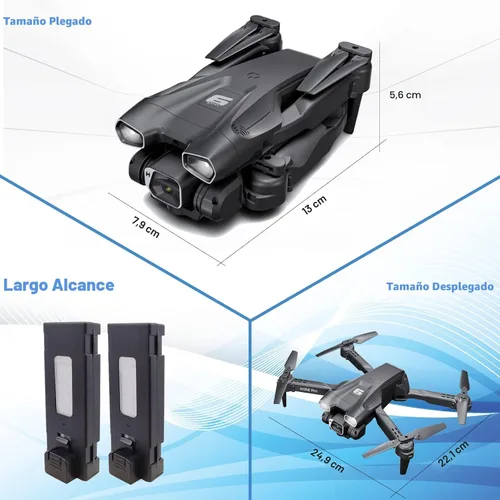 Miniatura 7 de MOCVOO Drone con cámara para adultos, drones mini FPV HD 1080P para niños principiantes, juguetes plegables de cuadricóptero RC para niños y niñas