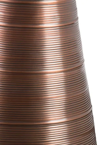 Miniatura 4 de SIMPLIHOME Sheridan - Mesa auxiliar redonda de metal sólido de 18 pulgadas de ancho x 20 pulgadas de alto en cobre envejecido, mesa decorativa