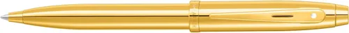 Miniatura 3 de Sheaffer 100 9372 Brillante PVD Gold Pen con PVD Chapado en Oro Bordes (Ballpoint)