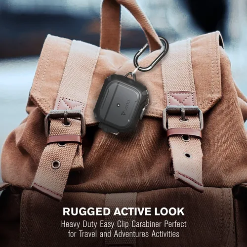Miniatura 6 de VENA vArmor - Funda resistente compatible con Apple Airpods 3 2021, mecanismo de bloqueo seguro, resistente a prueba de golpes, con mosquetón